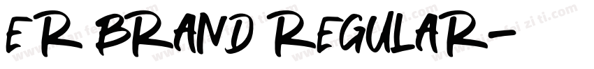 ER brand regular字体转换